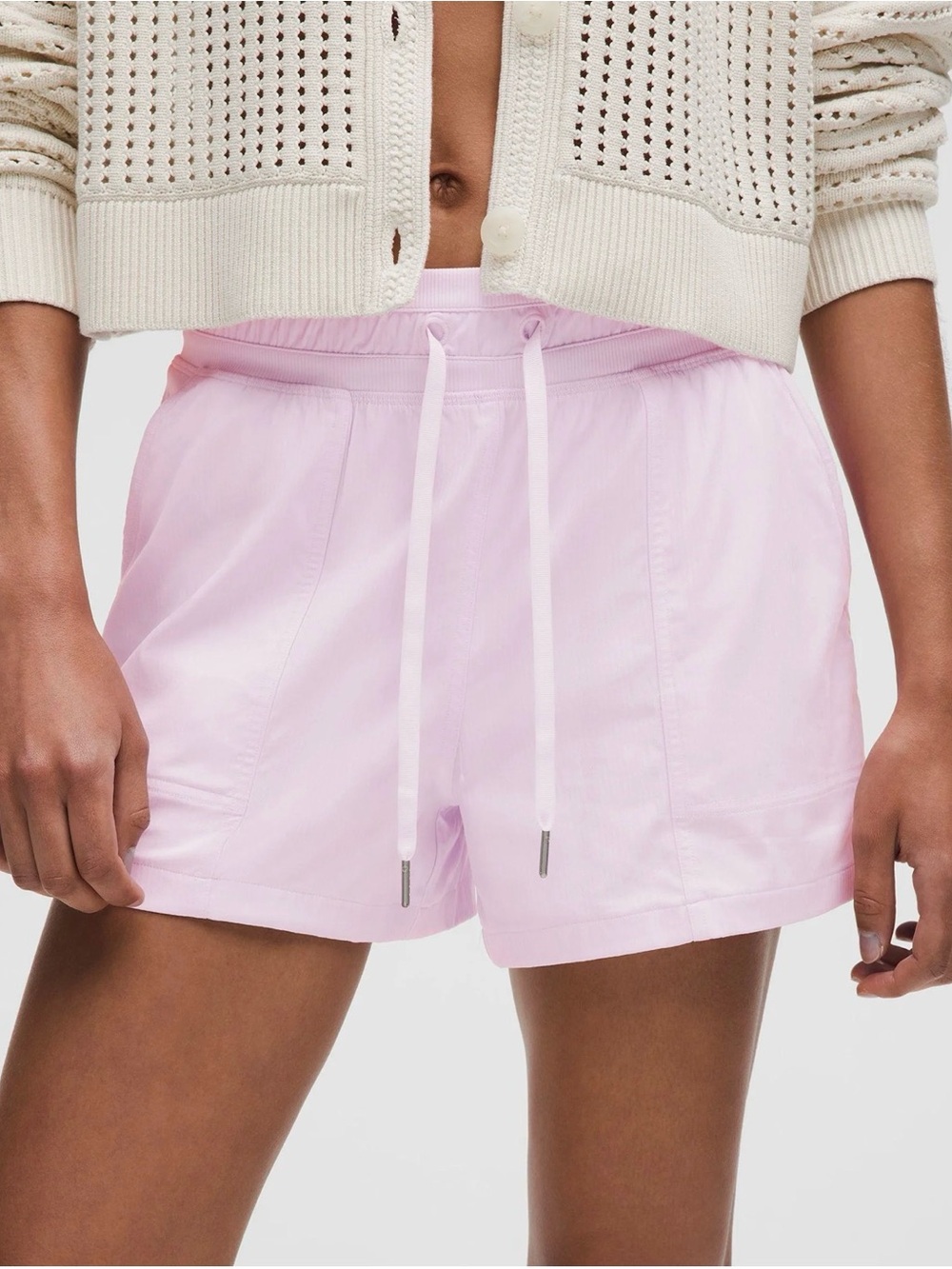 Lululemon Dance Studio High Rise Shorts 3.5 Pink Organza Size 12